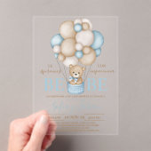 Acryl Beer Ballonnen Boy Baby shower Acryl Uitnodigingen (Insitu (Draagbaar))