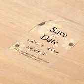 Acryl Bewaar de datum Kaart Acryl Uitnodigingen (Laagn)