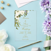 Acryl bewerkbare huwelijksuitnodiging uitnodigingen (Insitu (Huwelijk))