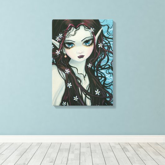 Acryl Big Eye Galerij Verpakte Canvas Print (Insitu (Houten vloer))
