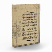 Acryl bijbelvers blok - James 1:12 ESV (Links)
