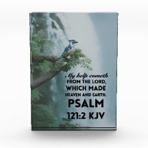 Acryl Blok met Bijbelvers Psalm 121:2