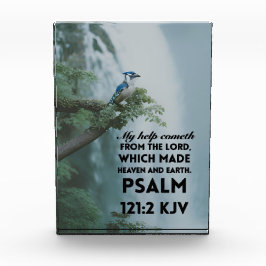 Acryl Blok met Bijbelvers Psalm 121:2