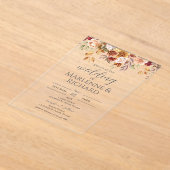 Acryl Boho Elegante Trouw Uitnodiging (Laagn)