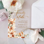 Acryl Boho Pampas Grass Vrijgezellenfeest Acryl Acryl Uitnodigingen