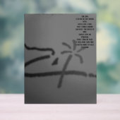 Acryl bord DE TEKENGEDICHT STIJL ONTWERP (Neutraal)