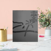 Acryl bord DE TEKENGEDICHT STIJL ONTWERP (Huwelijk)