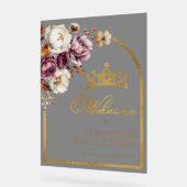 Acryl Bourgondische Herfst Sweet Sixteen Welcome S Acryl Bord (Hoek)