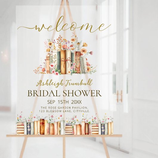 Acryl Bruiloft Bridal Shower Welkom Verhaal Boek S Bord