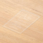 ACRYL bruiloft nodigt witte tekst vet Initialen Acryl Uitnodigingen (Laagn)