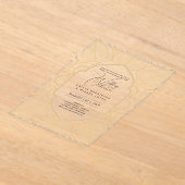 ACRYL bruiloft nodigt zwarte tekst vet Initialen Acryl Uitnodigingen (Laagn)