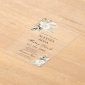 Acryl bruiloft uitnodiging (Laagn)