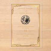 Acryl bruiloft uitnodiging met uw foto moment (Voorkant)