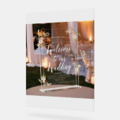 "Acryl bruiloft welkom teken" Acryl Bord (Hoek)