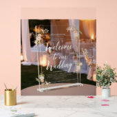 "Acryl bruiloft welkom teken" Acryl Bord (Huwelijk)