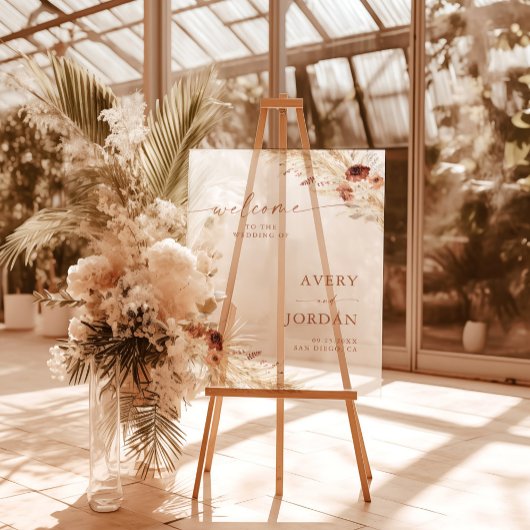 Acryl bruiloft welkom teken, herfst bruiloft welko acryl bord