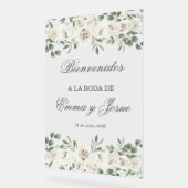 Acryl bruiloft welkom teken in het Spaans Bord (Hoek)