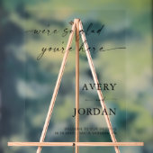 Acryl bruiloft welkomstbord, minimalistisch welkom acryl bord (Neutraal)