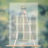 Acryl Bruiloft Zitkaarten Tekens | Eucalyptus Acryl Bord (Neutraal)