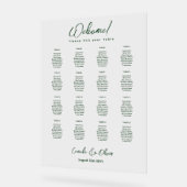 ACRYL BRUILOFT ZITTAFEL GRAFIEK 16 Tafelgroen Acryl Bord (Hoek)