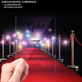Acryl Clear Corporate Gala Award Ceremonie Modern Acryl Uitnodigingen