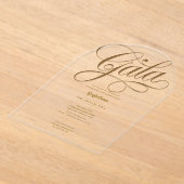 Acryl Clear Gala Business Charity Corporate Gold Acryl Uitnodigingen (Laagn)