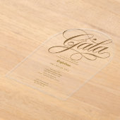 Acryl Clear Gala Business Charity Corporate Gold Acryl Uitnodigingen (Laagn)