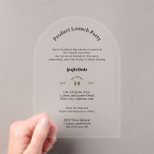 Acryl Clear Product Launch Corporate Events Chic Uitnodigingen (Insitu (Draagbaar))