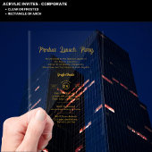 Acryl Clear Product Launch Corporate Events Chic Uitnodigingen