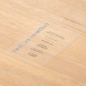 Acryl Clear Tech Innovatie Bedrijfsevenementen Acryl Uitnodigingen (Laagn)