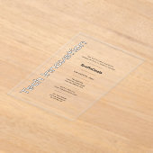 Acryl Clear Tech Innovatie Bedrijfsevenementen Acryl Uitnodigingen (Laagn)