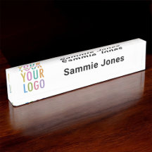 Acryl Desk Naam Bord Business Logo Professional