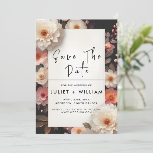 Acryl Drama Aziatisch Dikke Koreaanse Bruiloft Save The Date (Staand voorkant)