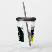 Acryl drinkbeker met 1950's HORROR Comics (Links)