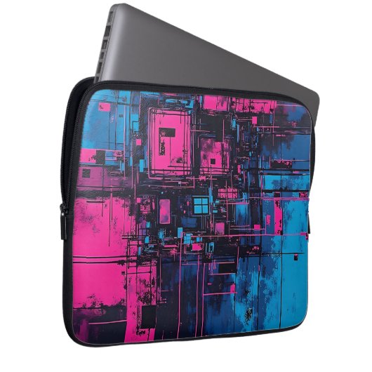 Acryl één laptop sleeve (Voorkant Rechts)