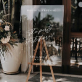 Acryl Eenvoudig Minimaal Bruiloft Welkomstbord Acryl Bord