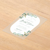 Acryl Eucalyptus Vrijgezellenfeest Uitnodiging (Laagn)