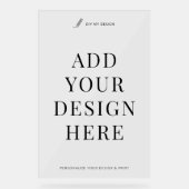 Acryl Event Sign Printing 24x36" Custom Design Acryl Bord (Voorkant)