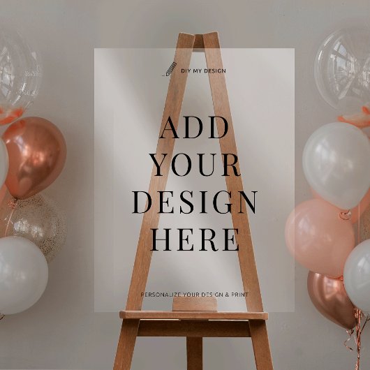 Acryl Event Sign Printing 24x36" Custom Design Bord