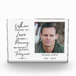 Acryl fotoblok met quote: Wanneer iemand je L