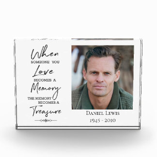 Acryl fotoblok met quote: Wanneer iemand je L