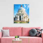 Acryl gebouw canvas afdruk (Insitu (Woonkamer))