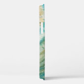 Acryl giet abstract turquoise kust Case-Mate iPhone case (Achterkant / Rechts)