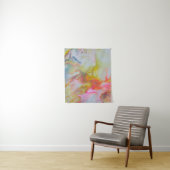 Acryl giet perfect gemengde pastel wandkleed (In situ)