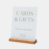 Acryl Groen & Blauw Kaarten & Geschenken Trouwteke Bord (Hoek)