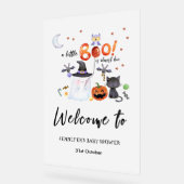Acryl Halloween Baby shower Welkomstbord | boek Acryl Bord (Hoek)