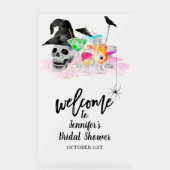 Acryl Halloween Vrijgezellenfeest Welkomstbord Acryl Bord (Voorkant)