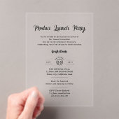 Acryl Held Productlancering Bedrijfsfeesten Chic Acryl Uitnodigingen (Insitu (Draagbaar))