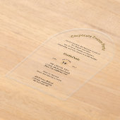 Acryl Held Productlancering Bedrijfsfeesten Chic Uitnodigingen (Laagn)