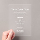 Acryl Heldere Productlancering Bedrijfs Evenemente Acryl Uitnodigingen (Insitu (Draagbaar))
